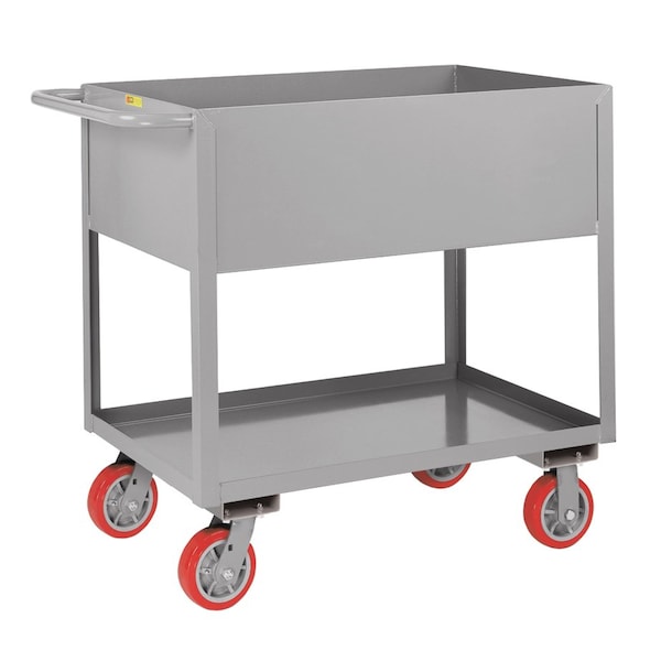 Utility Cart, 12 ga. Steel, 3600 lb Load Capacity, 36" L, 18-3/8" W, 38" H